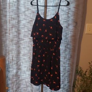 Navy Flamingo Dress